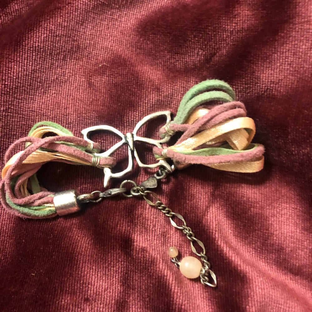 Aerie butterfly ribbon bracelet